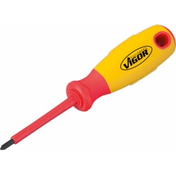 VIGOR VDE Kreuzschlitz-Schraubendreher V2062 Kreuzschlitz Profil PH PH 0 Gesamtlänge: 141 mm