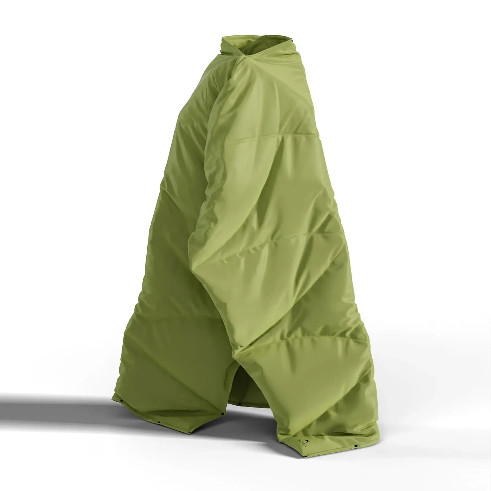 Artemica Multifunktions Daunendecke Outdoordecke Campingdecke Poncho 135x200 cm | green-moss - grün