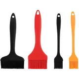 4PCS Backpinsel Silikon, Silikonpinsel Für Küche Und Grill Als Silikonpinsel Küche Zum Auftragen Von Öl Marinade Und Sauce Beim Kochen Backen Und Braten Mit Hitzebeständigem Material