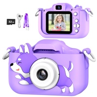 AONISE KameraKinder, Geschenk Mädchen, Spielzeug ab 3-12 Jahre, Fotoapparat Kinder, 1080P HD Digitalkamera, Geburtstags, Kinder
