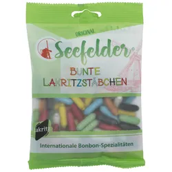 Seefelder Bunte Lakritzstäbchen 100 g Bonbons