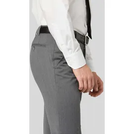 Meyer Anzughose "Bonn", Herren, Gr. 60, Normalgrößen, grau, 53% Polyester;45% Wolle;2% Elasthan, unifarben, slim fit lang, Hosen, mit 4-Way-Stretch