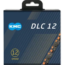 KMC Kette DLC12 12-fach. 126 Glieder Missing Link. 1/2x11/128. schwarz/orange SCHWARZ No Size