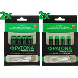 PATONA Premium USB-C AA 16 St.