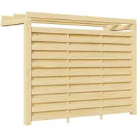 Weka Carport Rückwand für Einzel- und Doppelcarport mit Dachbegrünung