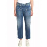 LE TEMPS DES CERISES Cosy Pocket Jeans 7/8 Destroy blau, Nr. 2, blau, 27W - 27W