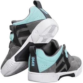 epic grindshoes Gleitschuh EPIC GRINDSHOES "Hype/Dash" Gr. 40, blau (grau, türkis, schwarz, weiß), Inlineskates_Rollschuhe_Schlittschuhe, 40, Leder