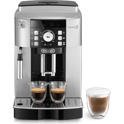 De’Longhi Kaffee-Vollautomat Silberfarben, Kaffeevollautomat, Schwarz, Silber