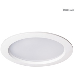 Frisch-Licht LED Einbau-Downlight, IP54 IK06, rund, schaltbar, weiß, opal, Ø 14cm, 12W 4000K 1100lm FL-EDL2140A.1184