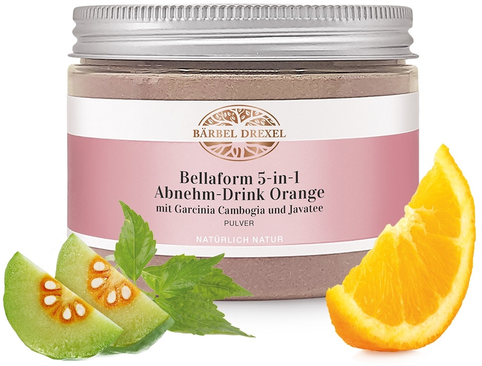 Bellaform 5-in-1 Abnehm-Drink Orange mit Garcinia Cambogia und Javatee Pulver