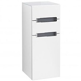 Villeroy & Boch Subway 2.0 Seitenschrank A7121SMS 35,6x85,7cm, links, Griff chrom, weiss, weiß matt