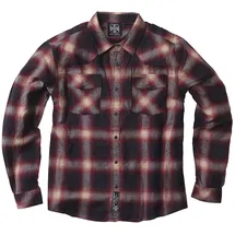 West Coast Choppers Outlaw Flannel Langarmhemd Rot L
