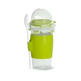Emsa Clip & Go Yoghurt Mug Becher - grün/transparent, 450ml