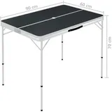 vidaXL Campingtisch Klappbar Grau