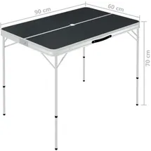 vidaXL Campingtisch Klappbar Grau