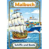 Brave New Books Malbuch, Boote und Schiffe.