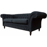 JVmoebel Chesterfield-Sofa, Chesterfield Sofa Elegant Couch Sofas Wohnzimmer Dreisitzer grau