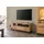 MASSIVMOEBEL24.DE Villanders 112 TV-Lowboard 120x40x56 cm Natur Geölt Holz, Metall, Massivholz