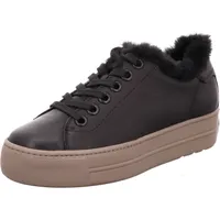 Paul Green Leder-Sneakers in schwarz, Größe 36 EU / 3,5