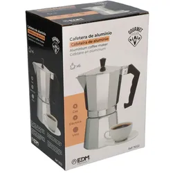 EDM Aluminium-Kaffeemaschine für 6 Tassen