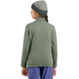 Odlo Grid Fleeceshirt Kinder shadow melange - grün