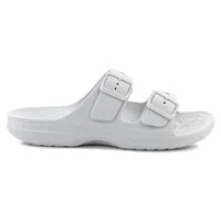 Crocs Herren Flipflops – Robuste und leichte Sommer Schuhe aus Kunststoff in Weiß - Weiß - 41