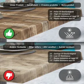 GGM Möbel JAMAIKA | Vintage Old | B:T 70 x 70 cm | Topalit Tischplatte