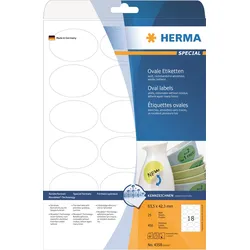 HERMA Special - Papier - matt - selbstklebend, entfernbarer Klebstoff - weiß - 6