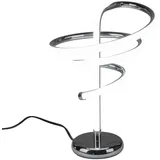 Formano Tischlampe Spirale Silber