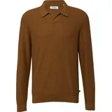 s.Oliver Baumwoll-Strickpolo braun 3XL