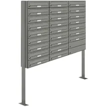AL Briefkastensysteme 25 Fach Grau
