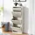 [en.casa] Sokndal 50 x 118 x 15 cm Pfefferweiß / weiß