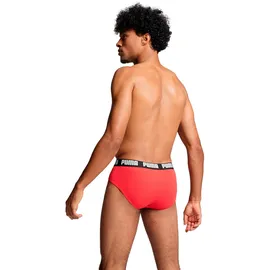 Puma Everyday Brief Rot/Schwarz S 2er Pack