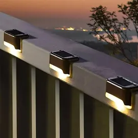 Aktive Solarleuchte spritzwassergeschützt 6er Set inkl. LED-Lampe Silber