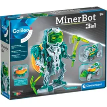 CLEMENTONI Experimentierkasten Galileo MinerBot 3 in 1