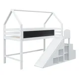 XDOVET Kinderbett Multifunktional 90 x 200 cm weiß