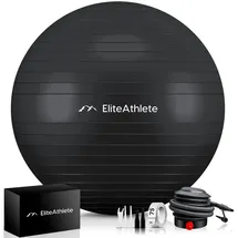 EliteAthlete Gymnastikball Schwarz 75 cm