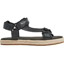Pepe Jeans Herren. Sunset Savage Sandale, Schwarz 44