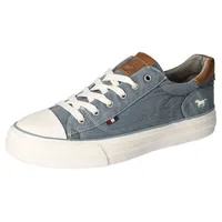 Mustang Shoes Sneaker, Freizeitschuh, Halbschuh, Schnürschuh, mit Gummikappe, blau