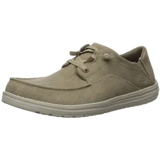 Skechers Herren Melson Volgo Mokassin, Tan Canvas, 45 EU