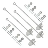vidaXL Erdanker 4 Stk. 10×60 cm Verzinktes Metall