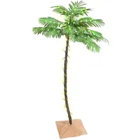 vidaXL Künstliche Palme mit 88 LEDs Warmweiß 150 cm