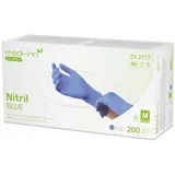 Medi-Inn Nitril blue Einmalhandschuhe Big Box puderfrei (Größe M 10 x 200 Stück)