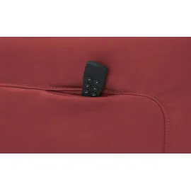 Hukla Relaxsessel Pascal Leder 77 x 115 x 90 cm Rot elektrisch, drehbar