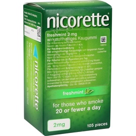 NICORETTE Freshmint 2 mg Kaugummi 105 St.