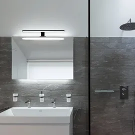 B.K.Licht Spiegelleuchte 8 W 780 lm 4000 K Schwarz 60 cm