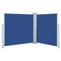 VidaXL Ausziehbare Seitenmarkise 120 x 600 cm blau