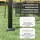 Costway Pergola 3,1 x 3,1 m Grau/Schwarz
