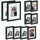 Relaxdays Bilderrahmen schwarz 23x28 cm 10er Set