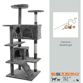 Estexo Coco Kratzbaum 130 cm hellgrau